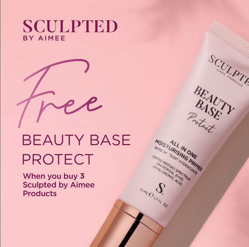 Receive a Complimentary Mini Beauty Base Protect All-in-One Moisturising Primer When You Purchase Any Three Sculpted by Aimee Products
