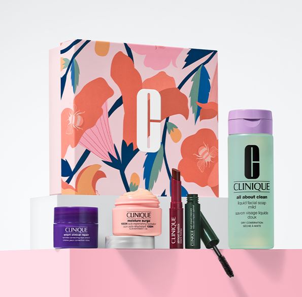 Receive a Complimentary Clinique Gift, Worth &euro;161, When You Purchase Two Clinique Products, One to be Skincare or Foundation*