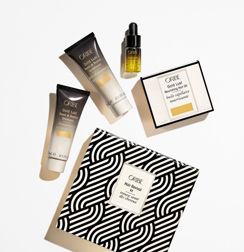 Receive a Complimentary Oribe Gold Lust Hair Revival Kit, When You Purchase 2 Full Sized Product from ORIBE
